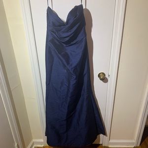 Navy blue bridesmaid dress
